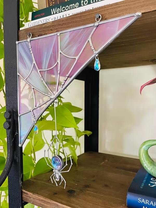 ✨ Handcrafted Stained Glass Art Collection – Nature’s Beauty in Every Piece! 🌿🐝🦇