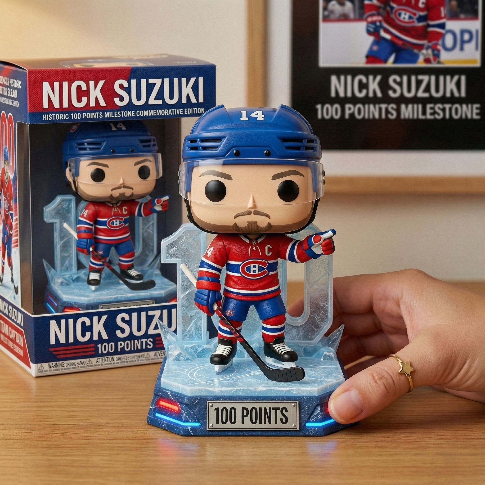 🏒 Nick Suzuki: 100 Points Historic Milestone – Canadiens Pop! Legend 🇨🇦