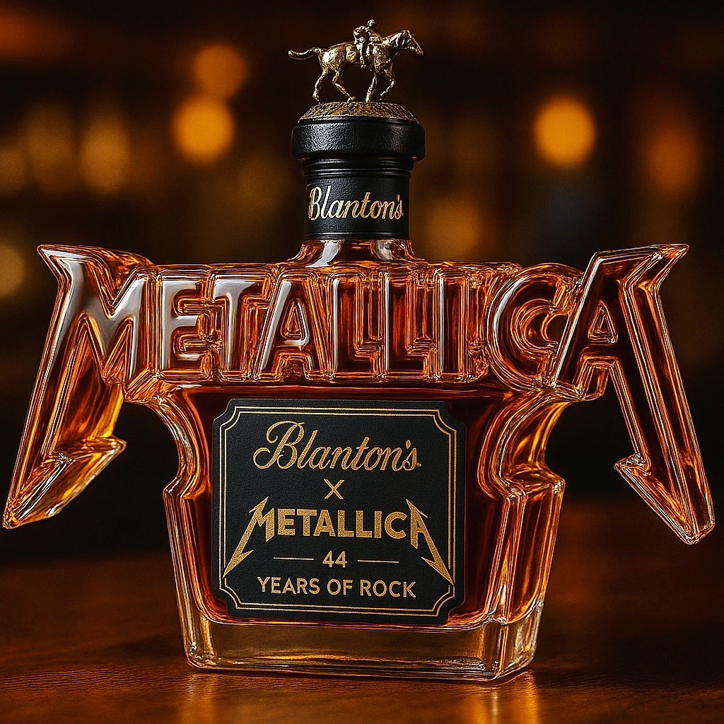🔥METALLICA “44 Years of Rock” Limited-Edition Whiskey Bottle