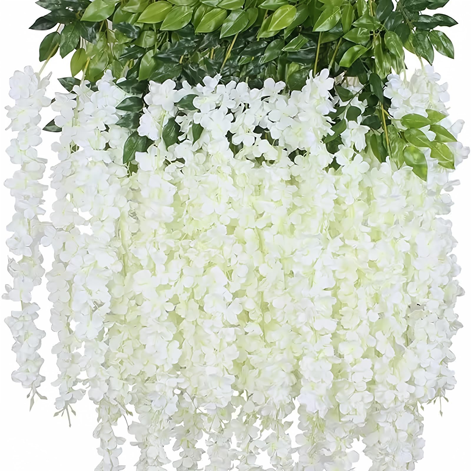 💐 12 Pack/Set Wisteria Flower Vines Garland, 3.75 Feet Artificial Flower Strings
