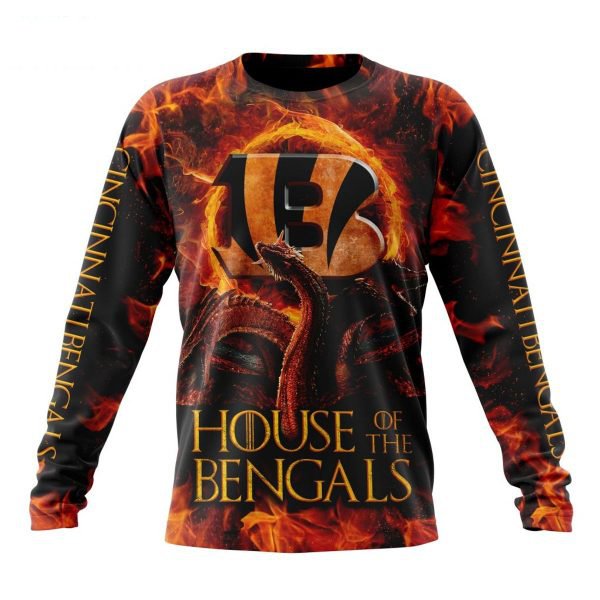 CINCINNATI BENGALS GAME OF THRONES – HOUSE OF THE BENGALS 3D HOODIE