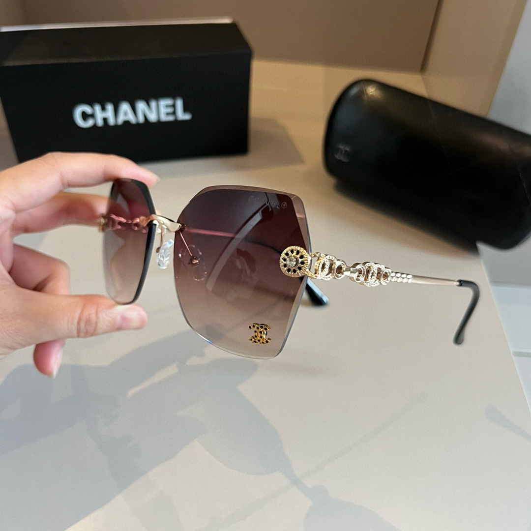 Chanel rimless sunglasses