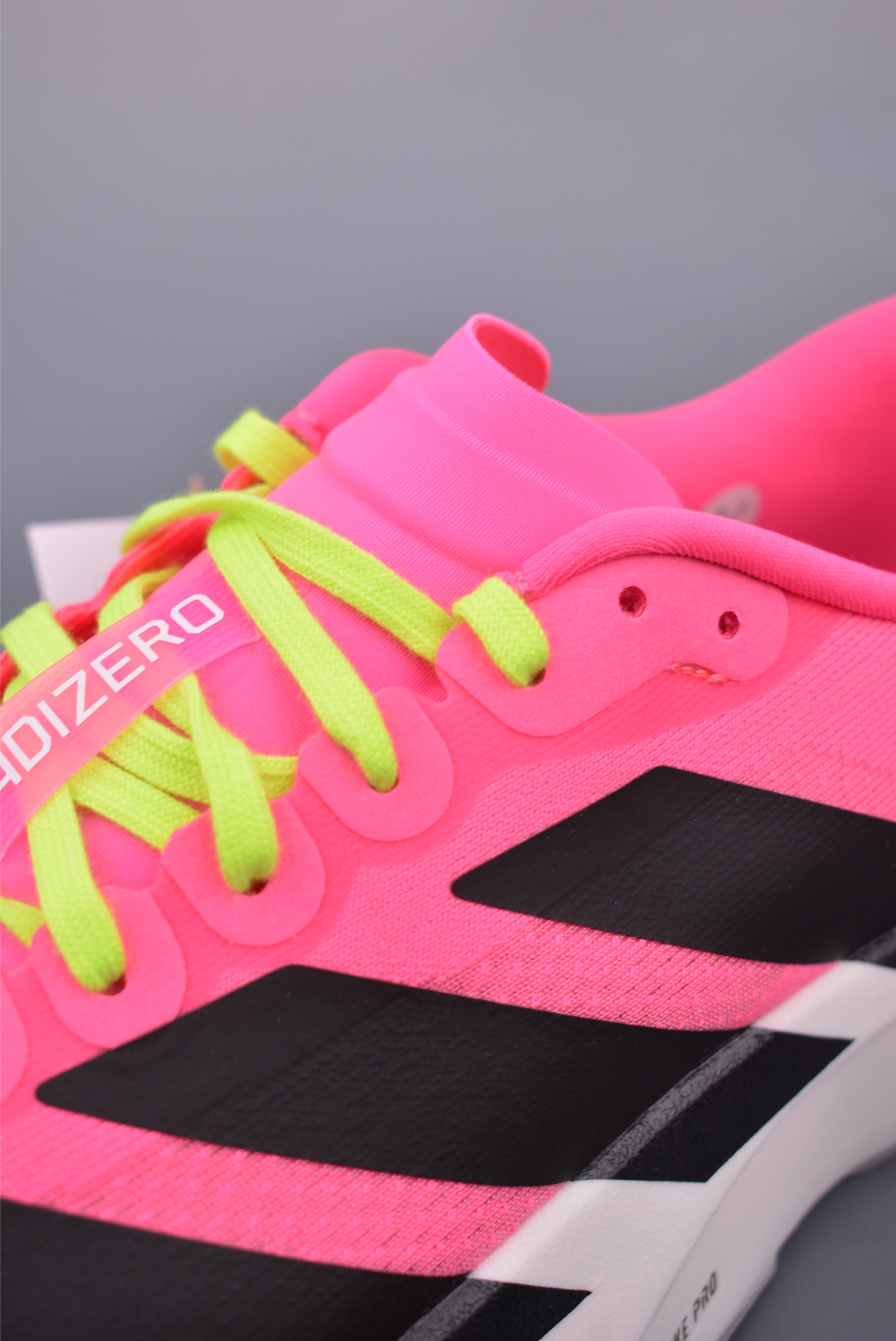 Adidas Adizero Evo SL M Running Shoes Pink Black and White JS4455