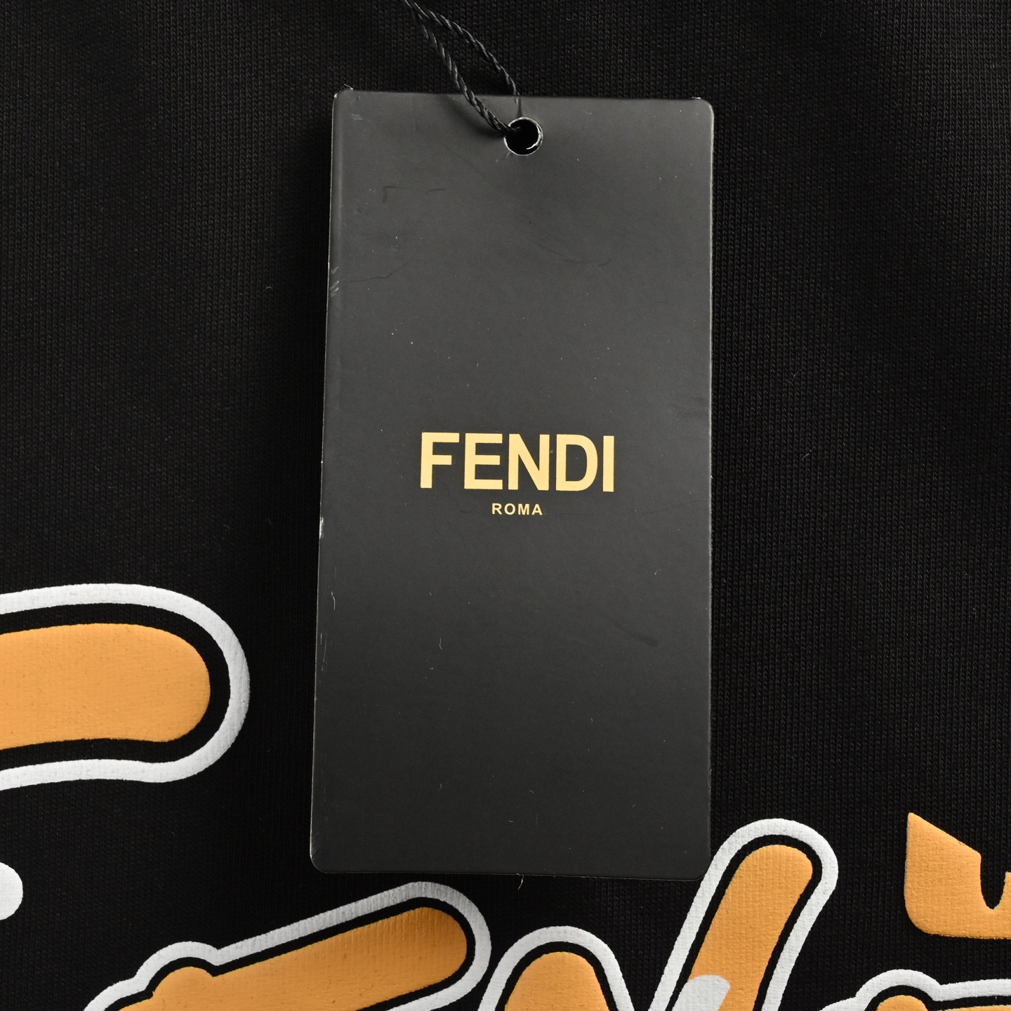 Fendi 25ss overlapping letter small eyes short sleeve