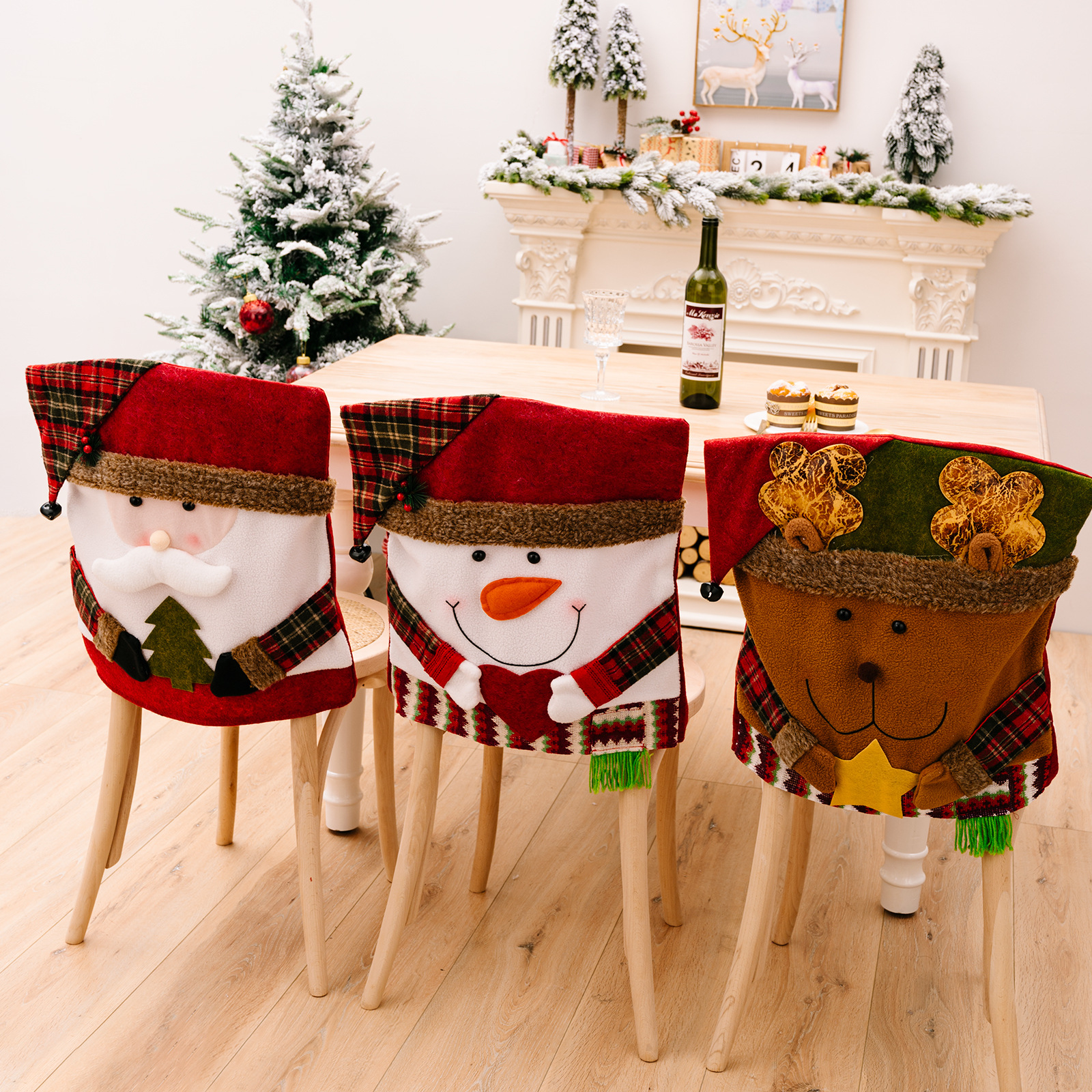 🎄Early Christmas Sale 49% OFF🎄Christmas Themed Handmade Knit Chair Covers