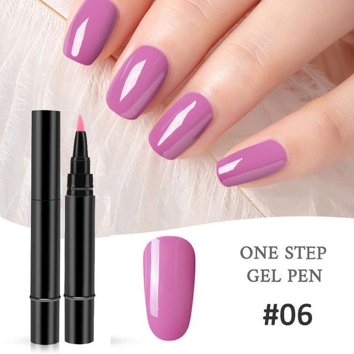(🔥Last Day Flash Sale-50% OFF)One Step Nail Gel Pen-🎉Buy 9 Get 9 Free Now(Get All Color)!