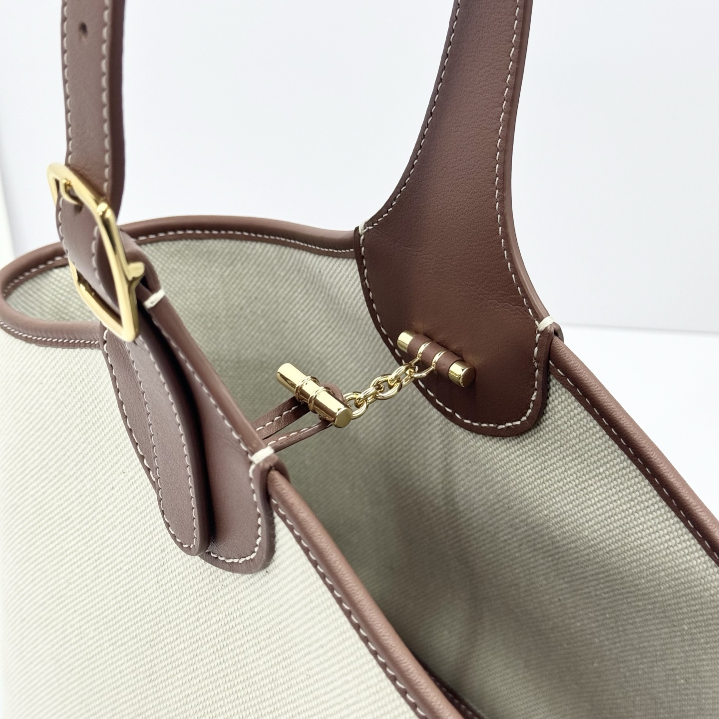 Loro Piana Bobbin Canvas Bag