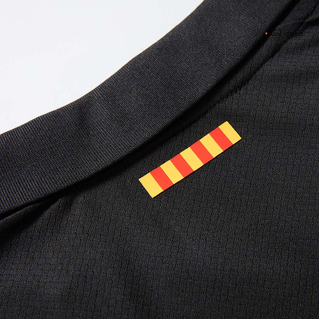 Custom Barcelona Soccer Jersey Away 2024/25 Spotify Logo Without Text
