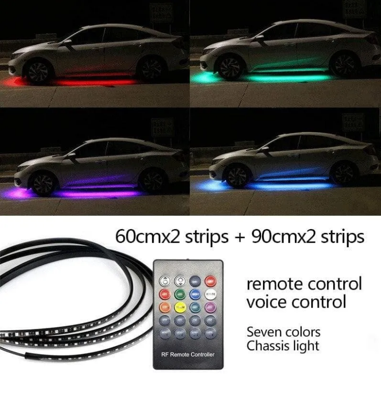 Car Chassis Flexible RGB Waterproof LED Strip Lights