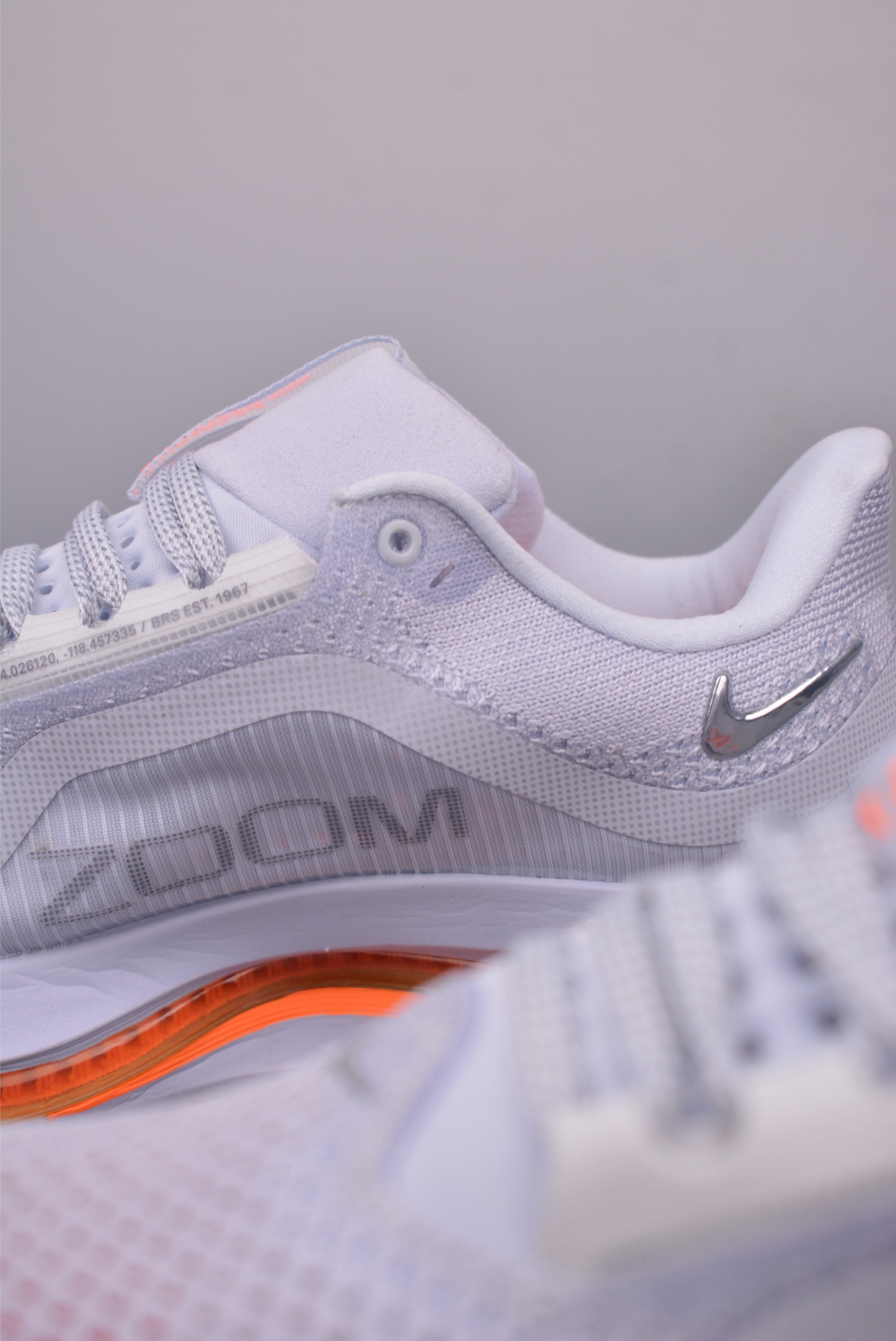 Nike Air Zoom Pegasus Premium Running Shoes Gray Black Orange FD2526-500