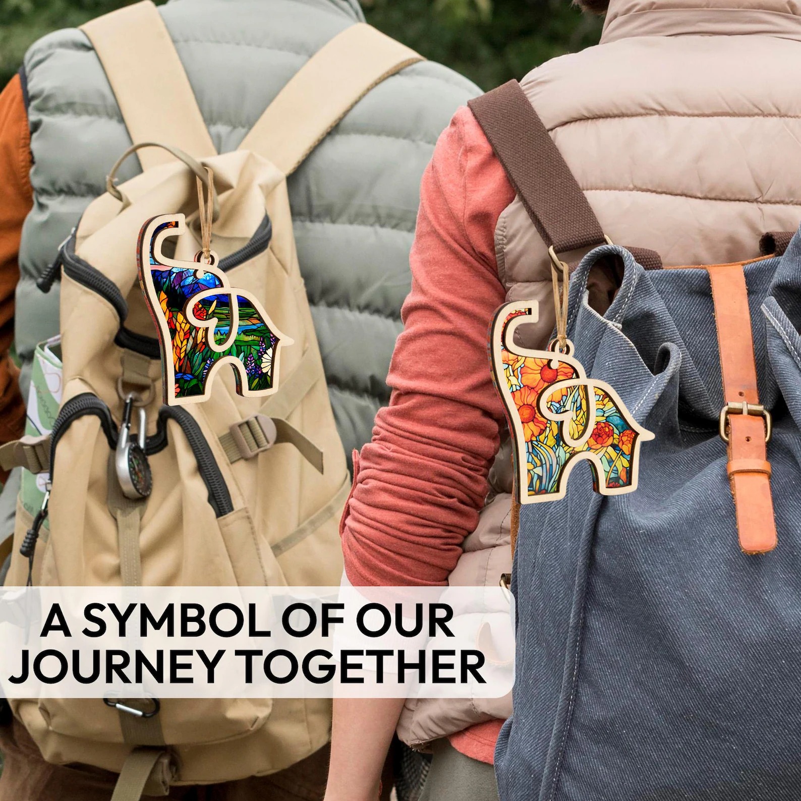 Elephant Bond: A Friendship Ornament