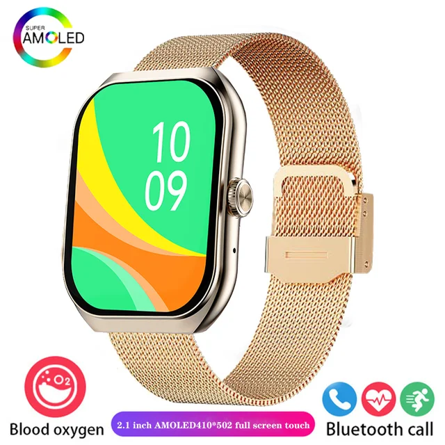 2024 New 2.1-inch UHD Bluetooth Calling Smartwatch Watch 220mah battery capacity IP68 Professional waterproof for Android iOS