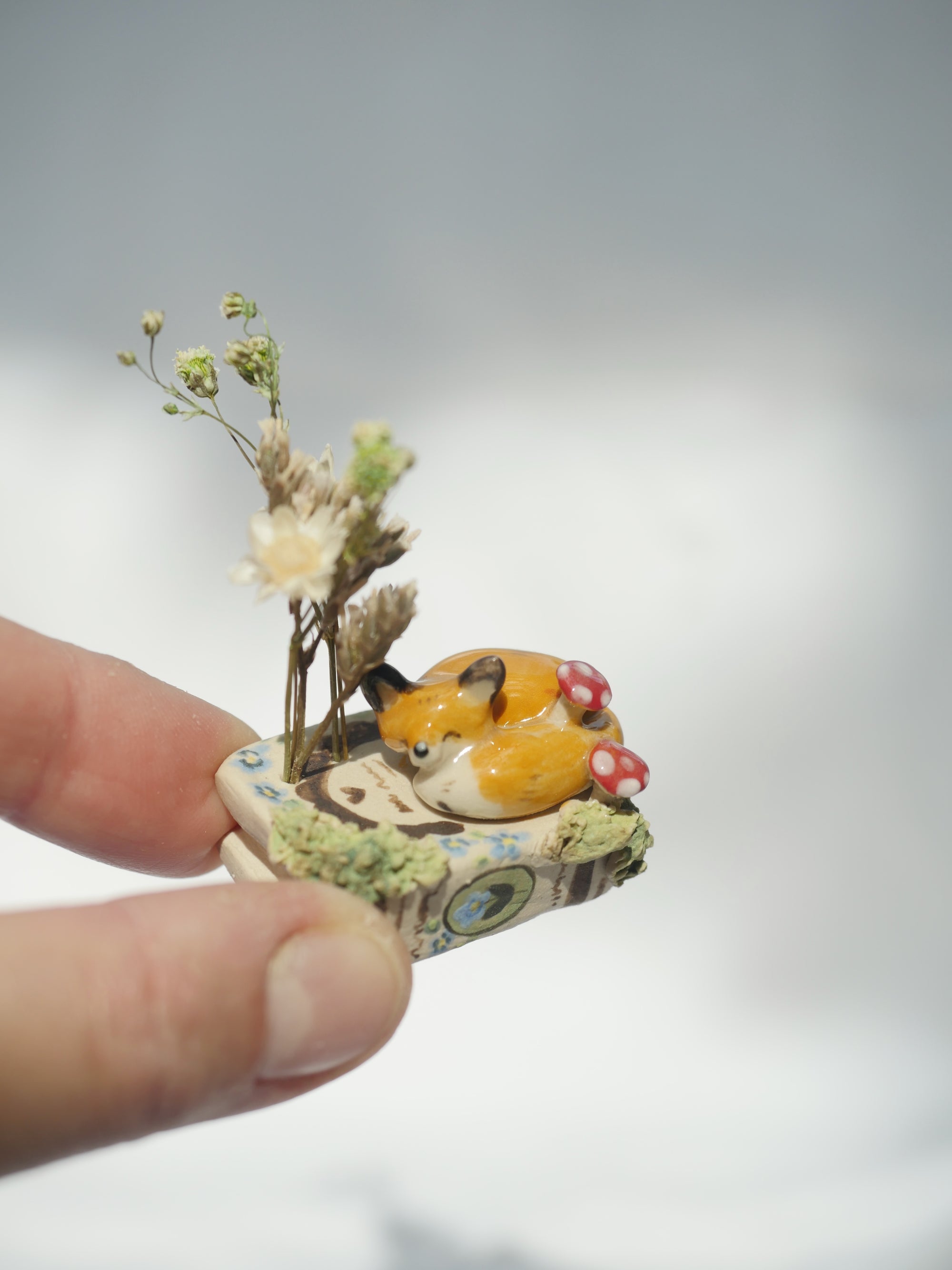 🔥ON SALE 59% OFF🔥Animal Book Dried Flower Miniature Sculpture