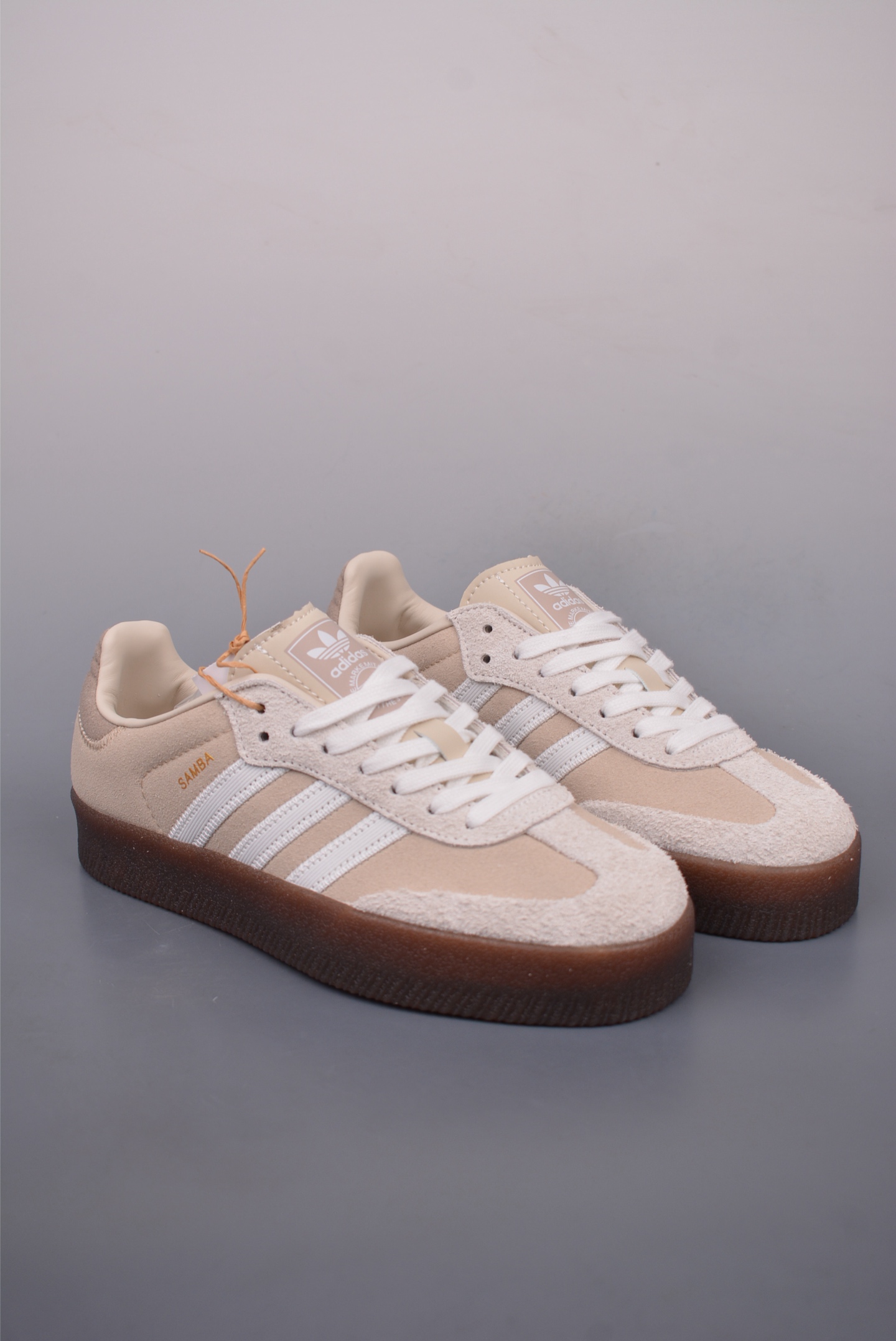 Adidas Originals Samba OG Grey White Brown JI3882