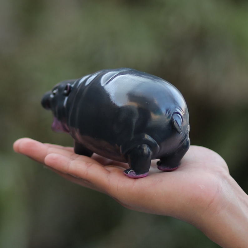Moo Deng Baby Pygmy Hippo Collectible