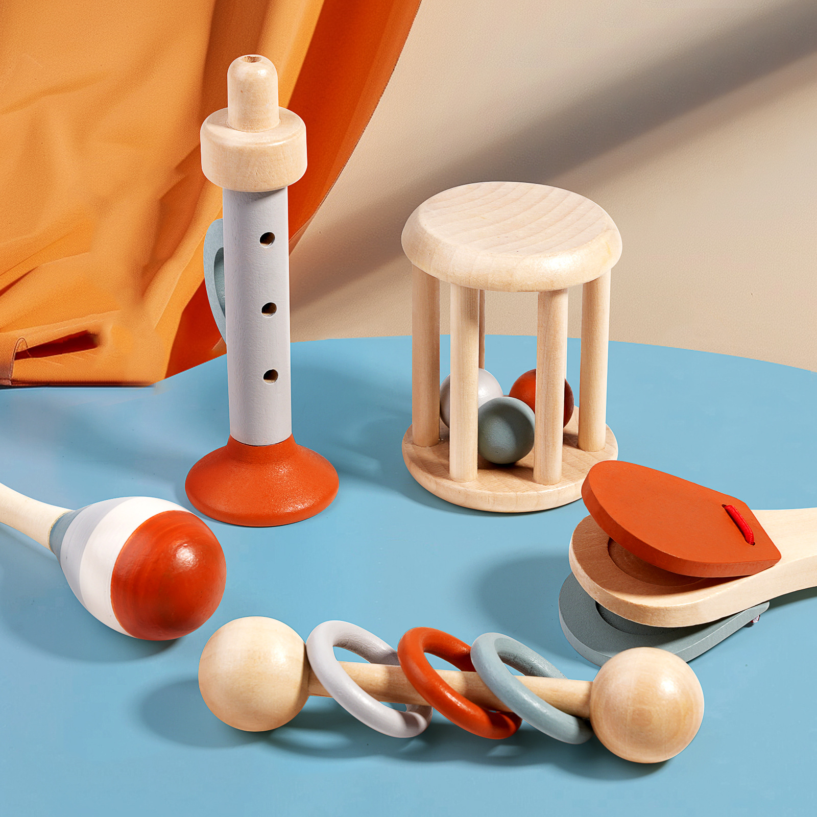 🎵✨5-Piece Baby Musical Instruments Montessori Musical Sensory Toy