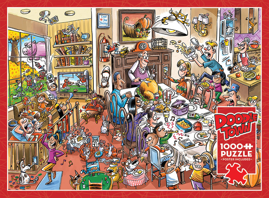 DoodleTown: Thanksgiving Togetherness | 1000 Piece
