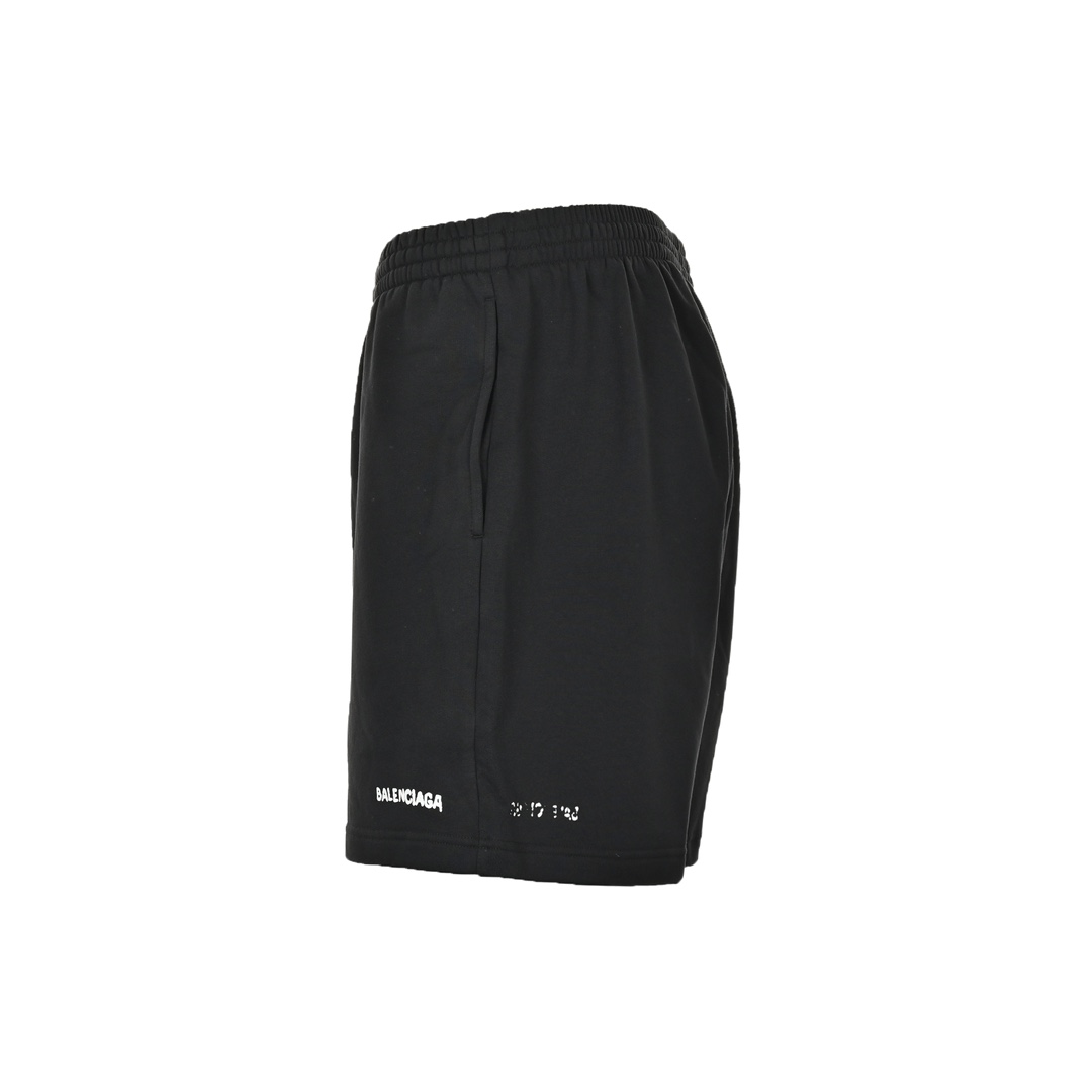 Balenciaga 23ss ink blurred letter shorts