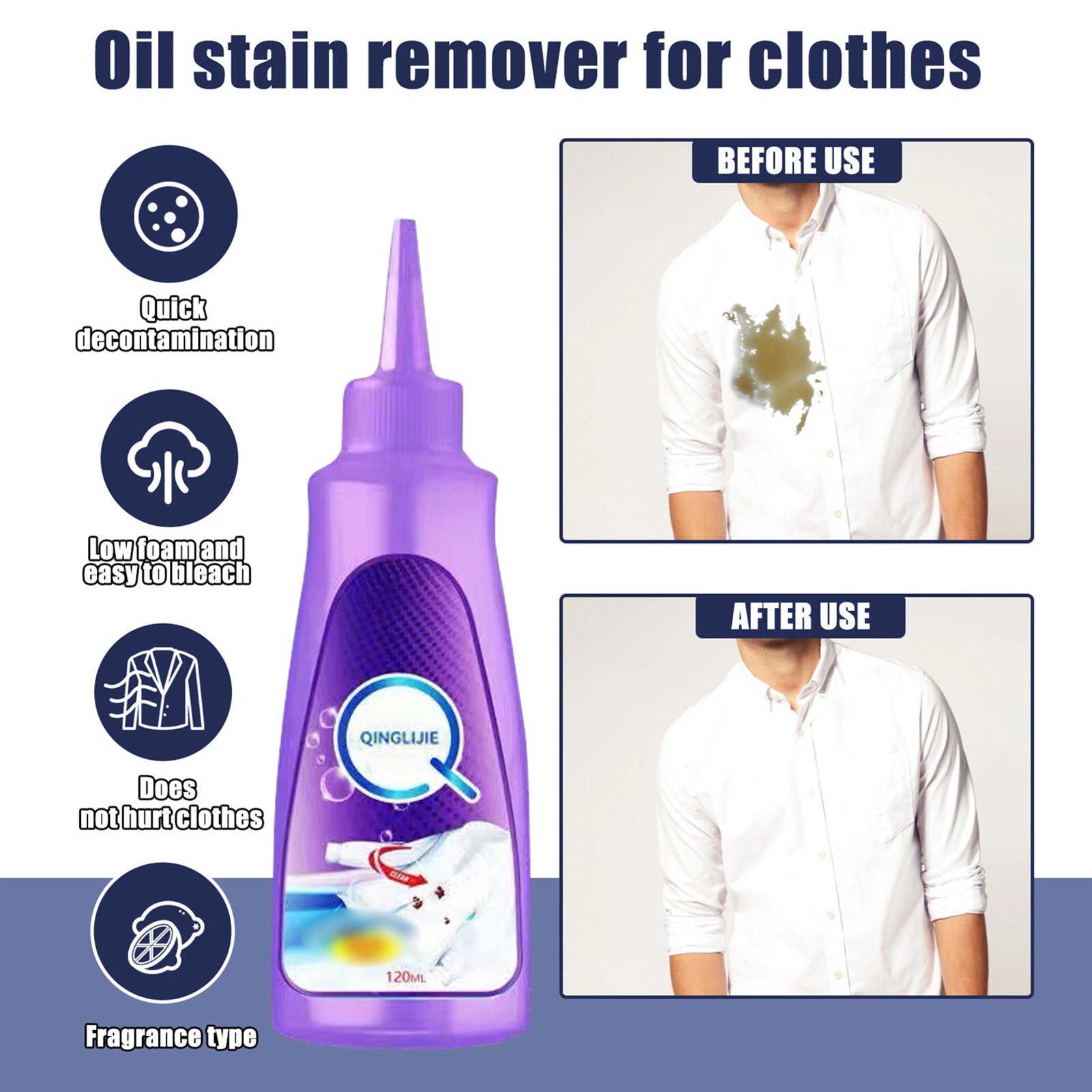 (🌲Early Christmas Sale- SAVE 49% OFF)Magic Stain Remover Rolling-⏰BUY 2 GET 1 FREE