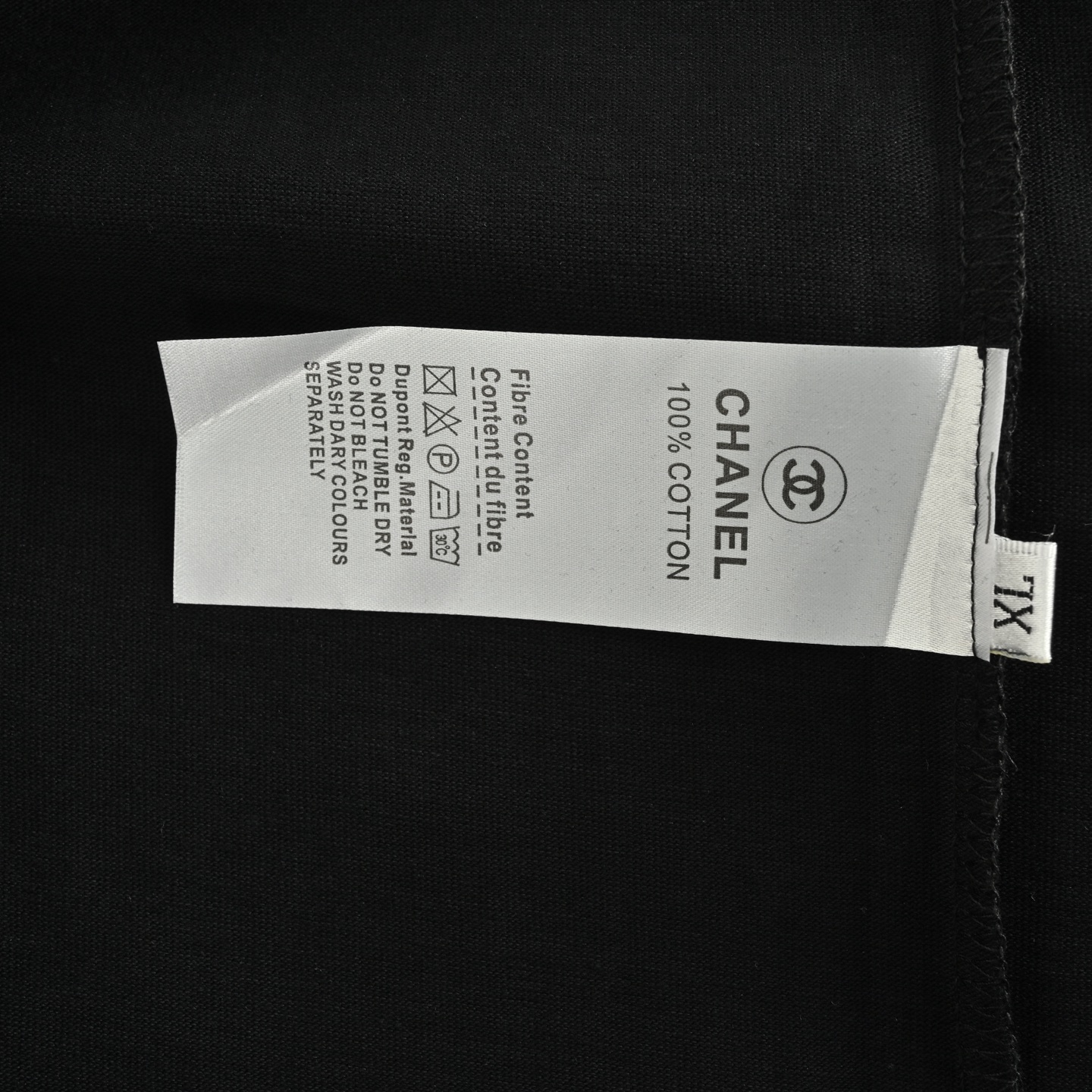 Chanel 25ss collar small logo embroidered short sleeves