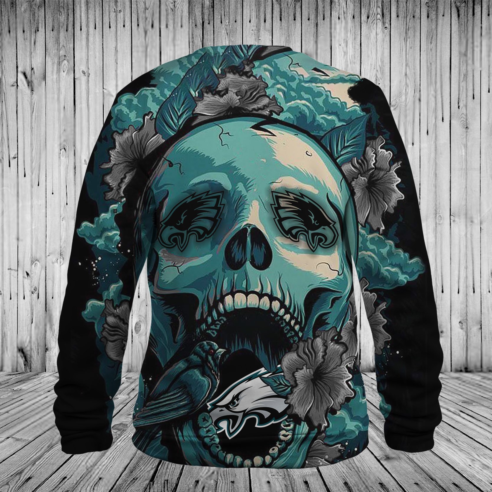 EAGLES HOODIE 3D FLOWER 25