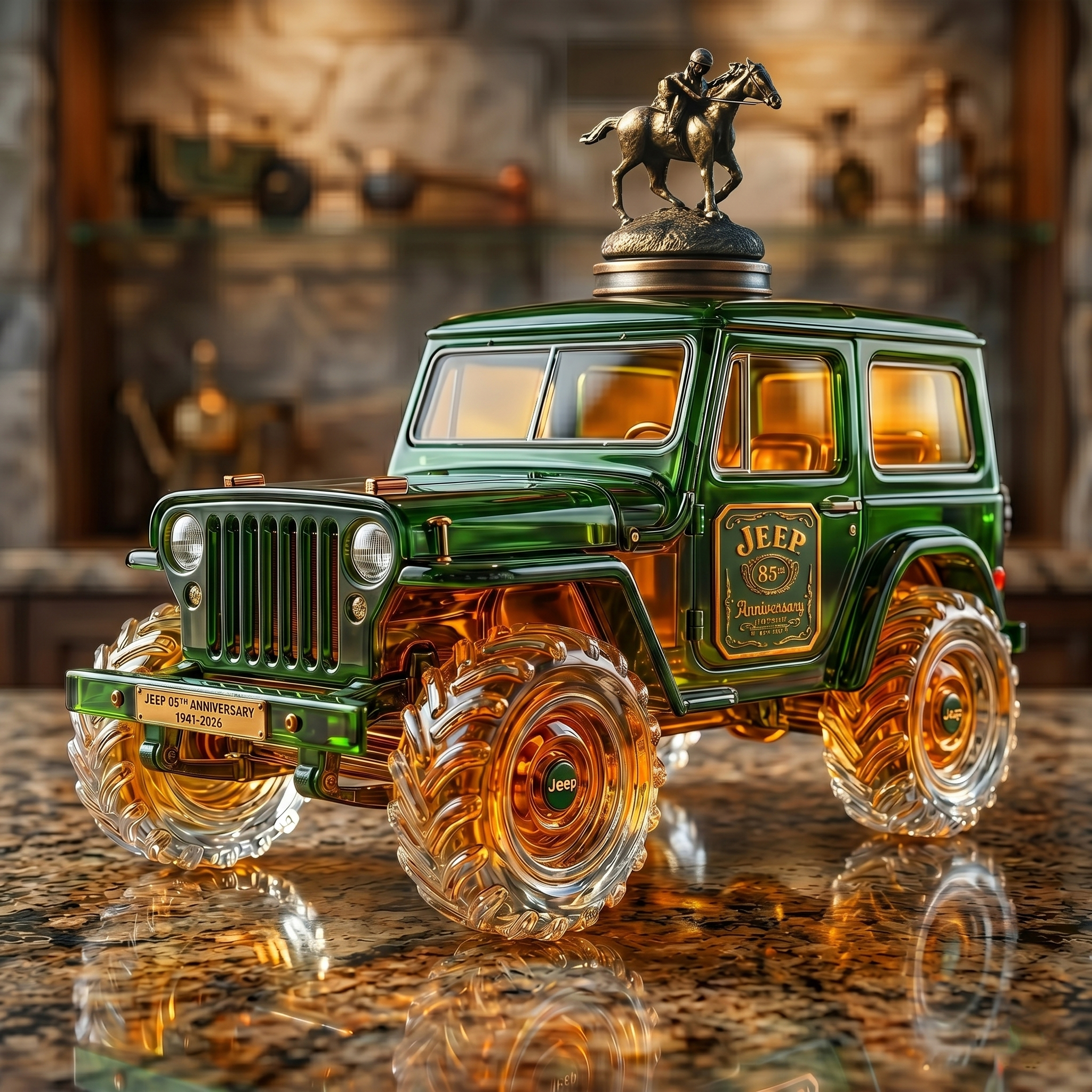 Jeep 85th Anniversary Collector Bottle