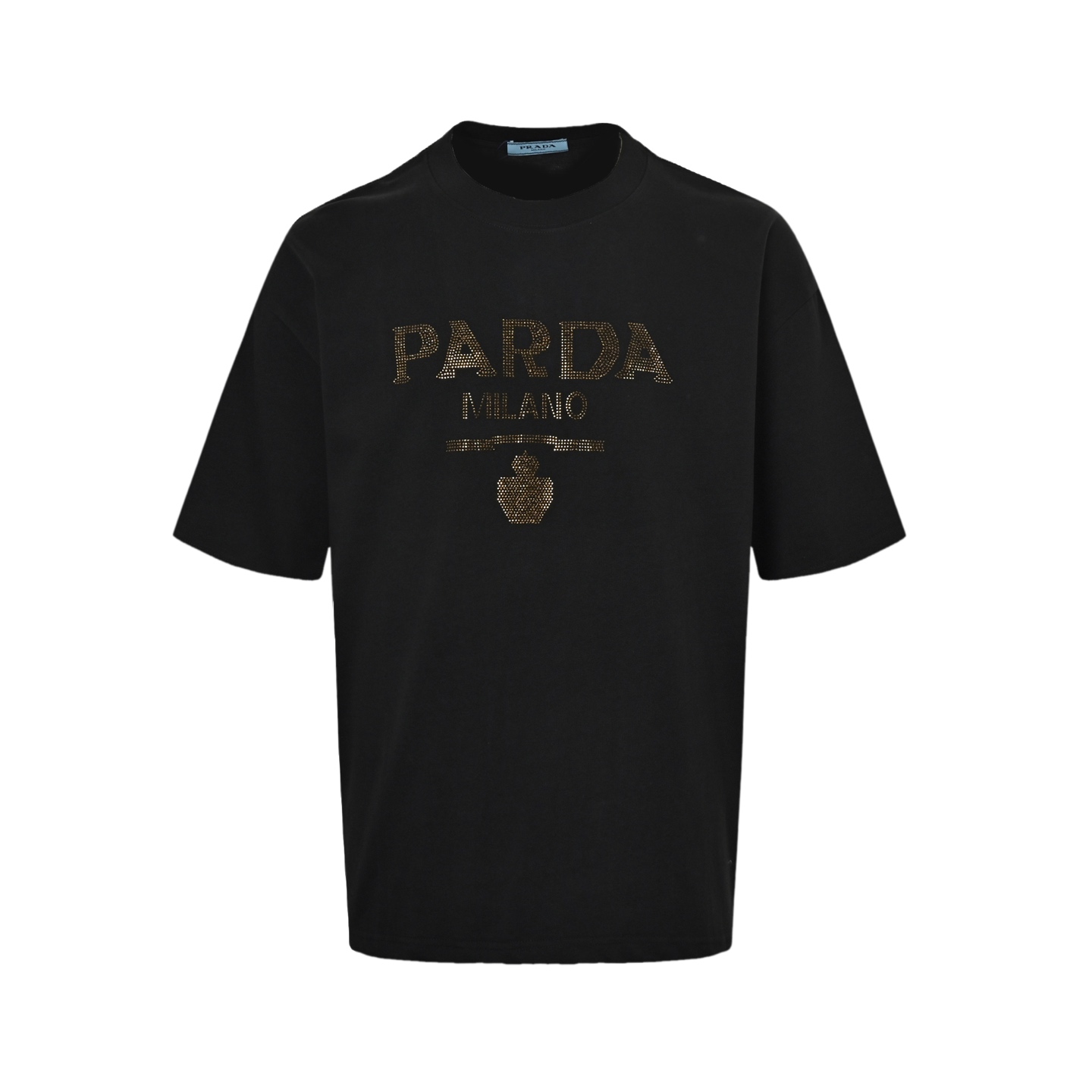 Prada 25ss hot diamond lettering logo short sleeve