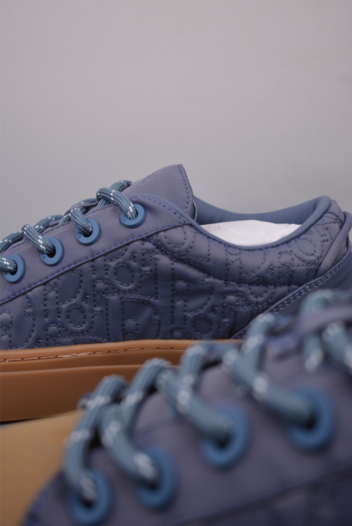 Stone Island x Dior B33 Low Top Sneakers Indigo 3SN303ZAM_H557