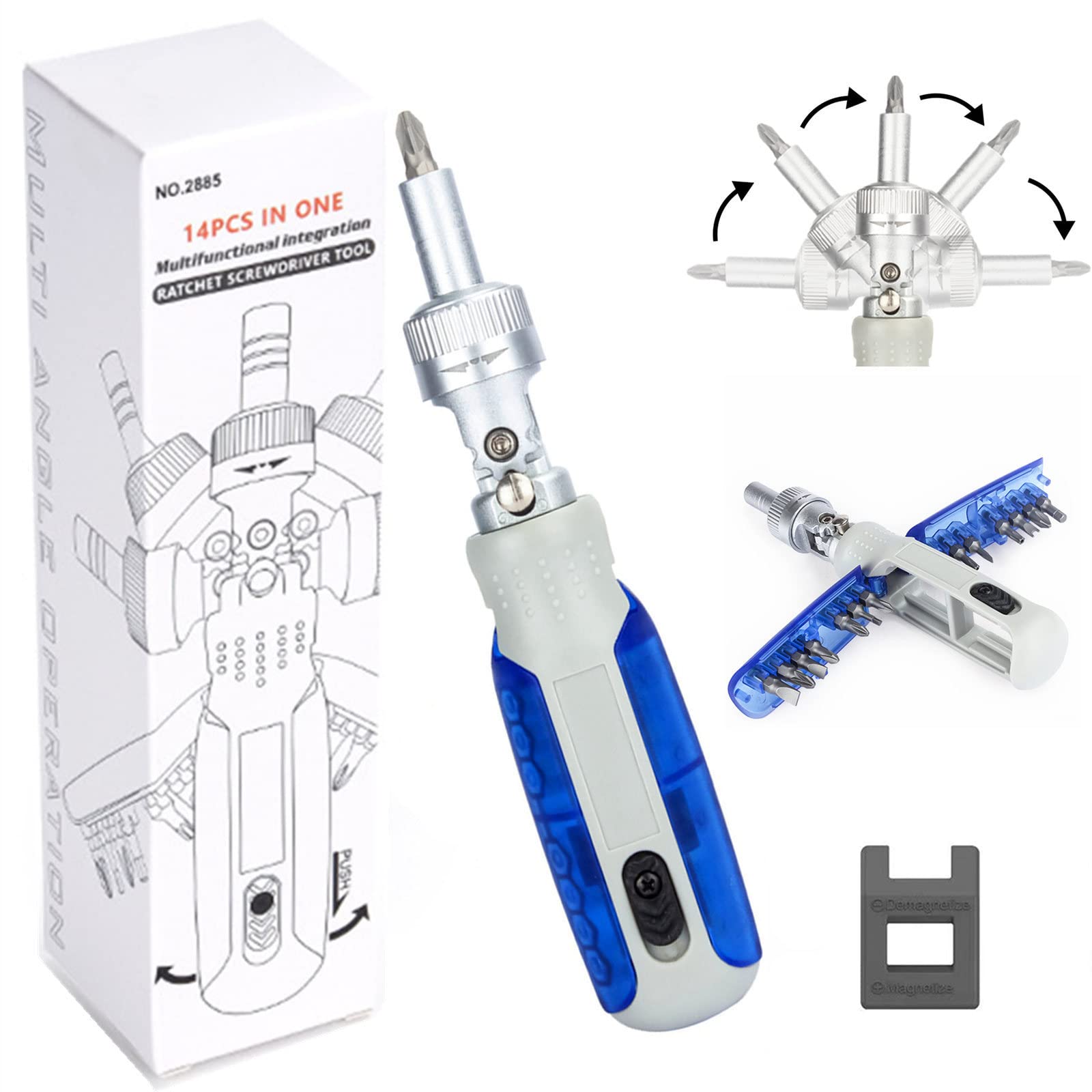 🔥Last Day-[SAVE 50% OFF]-🔩Multifunctional 14 in 1 Ratchet Screwdriver Set-BUY 2 GET 10% OFF & FREE SHIPPING