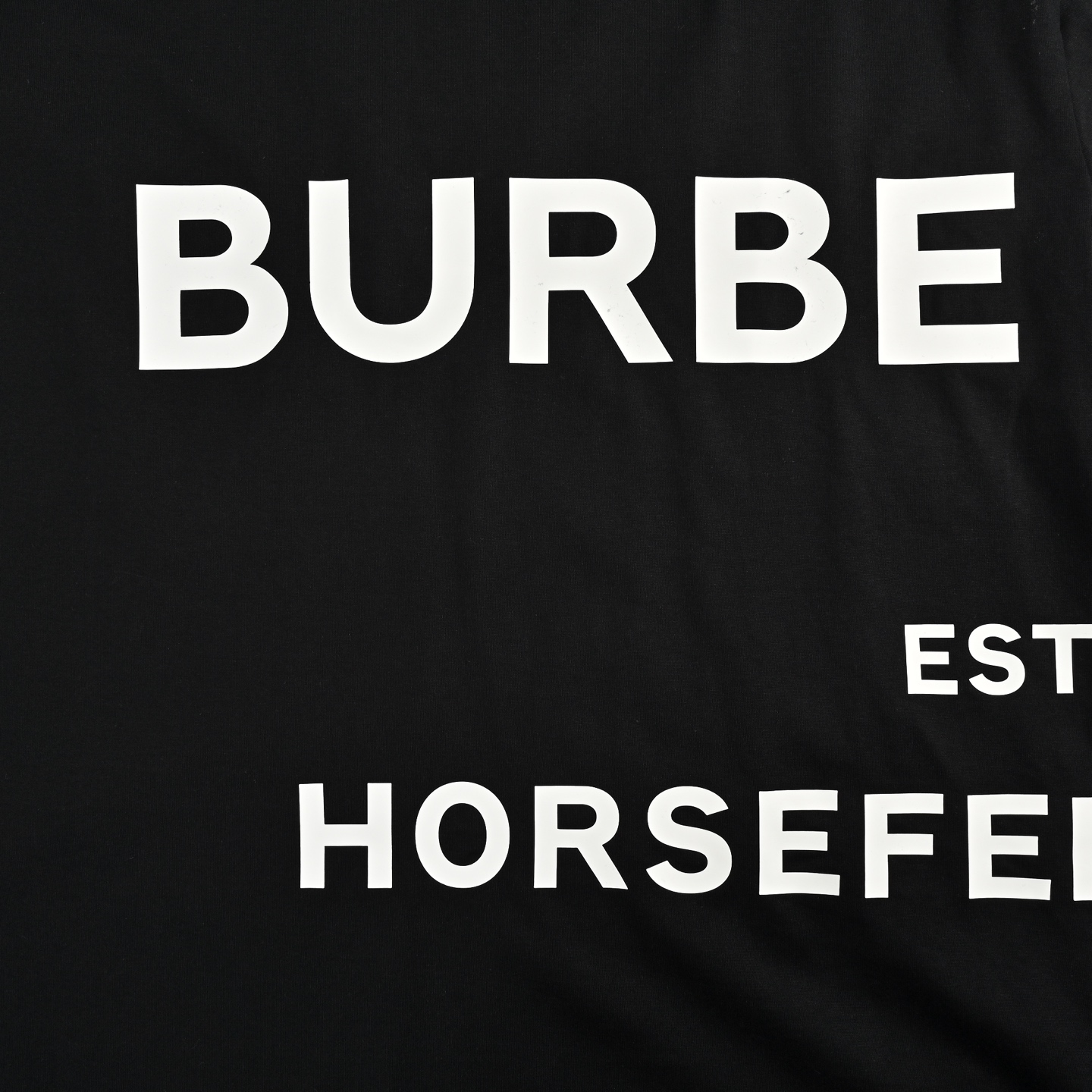 Burberry thick rubber letter logo print short sleeves