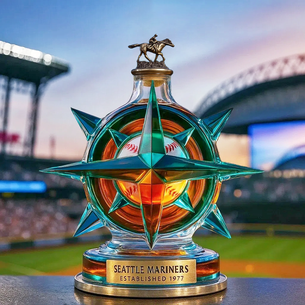 ⚓Seattle Mariners Whiskey Bottle