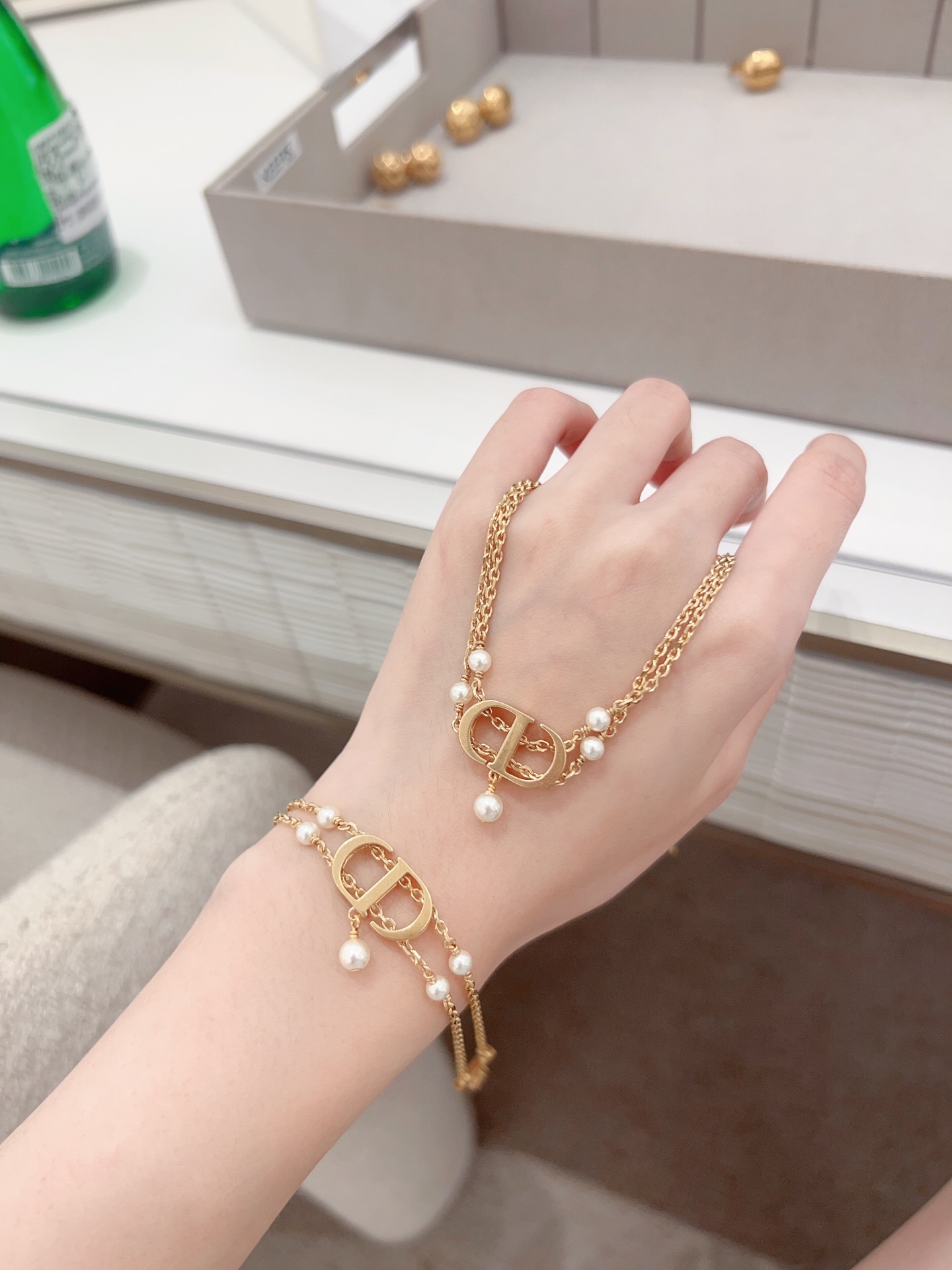 Dior Double Pearl Bracelet