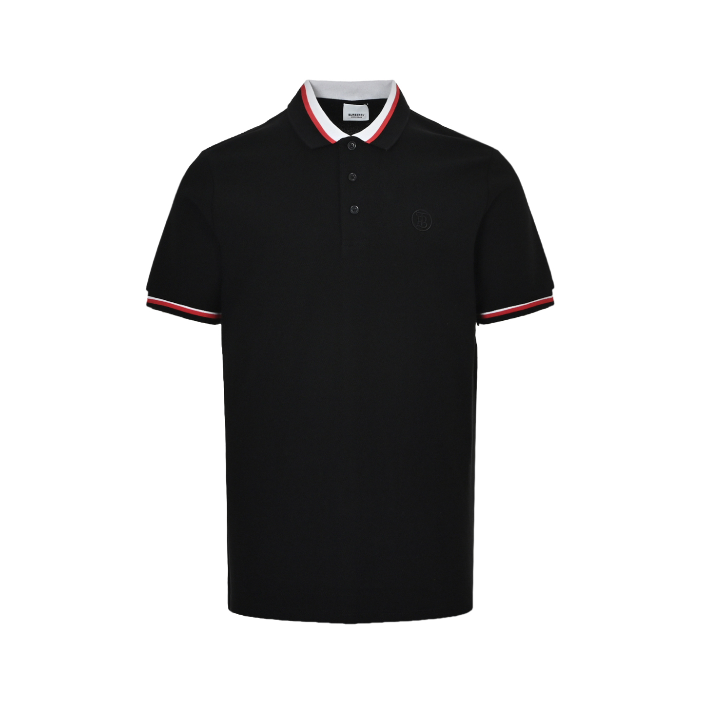 Burberry classic black and red striped Polo short sleeve