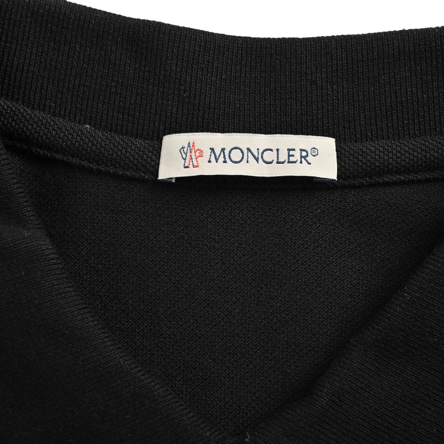 Moncler 25ss embroidered logo polo short sleeve