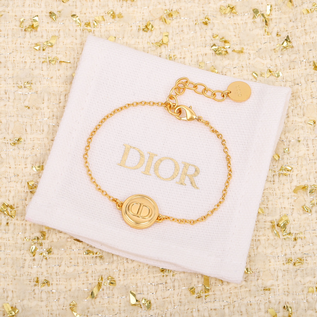 Dior Round CD Necklace