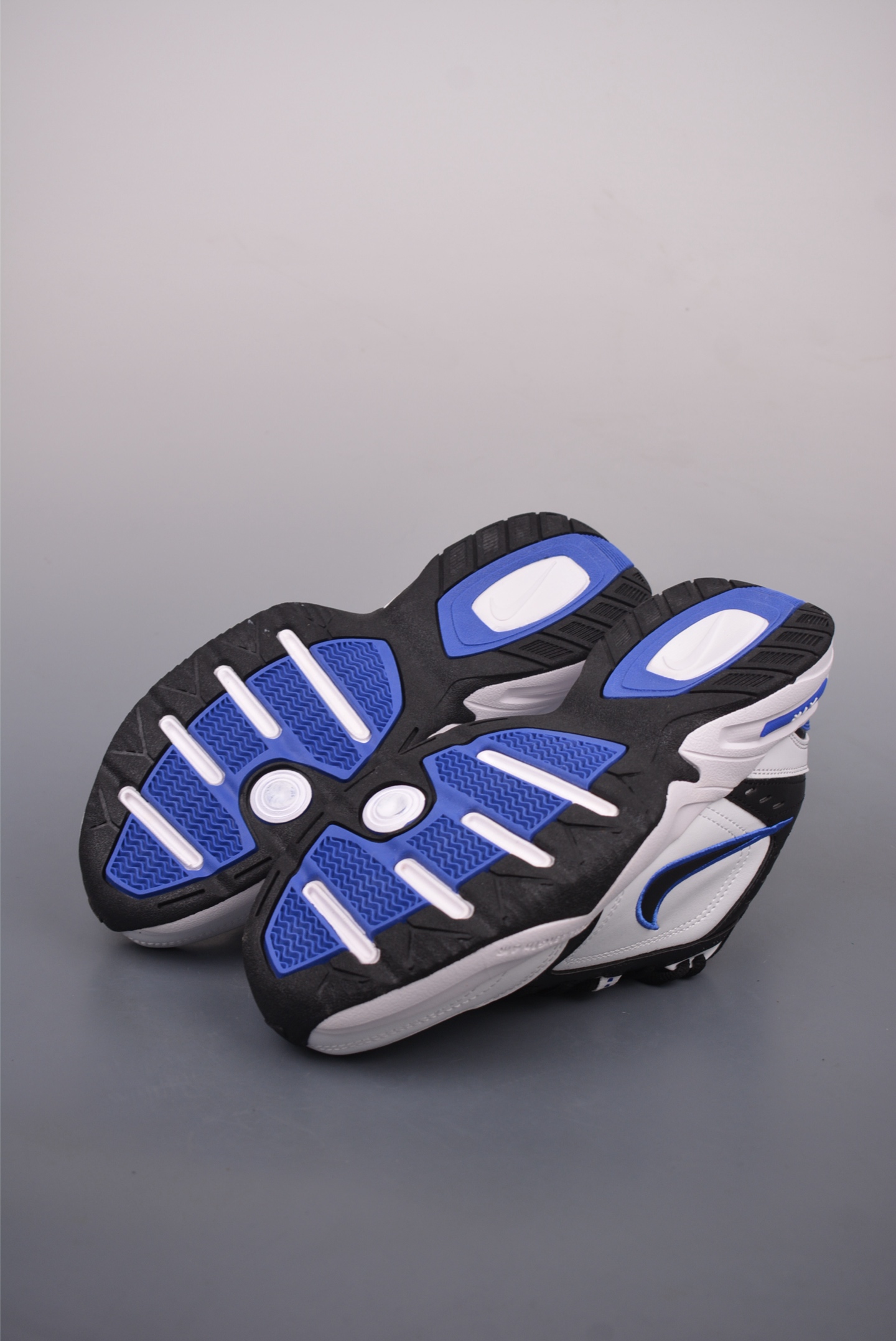 Nike Air Monarch IV Leather White Black Royal Blue 415445-002