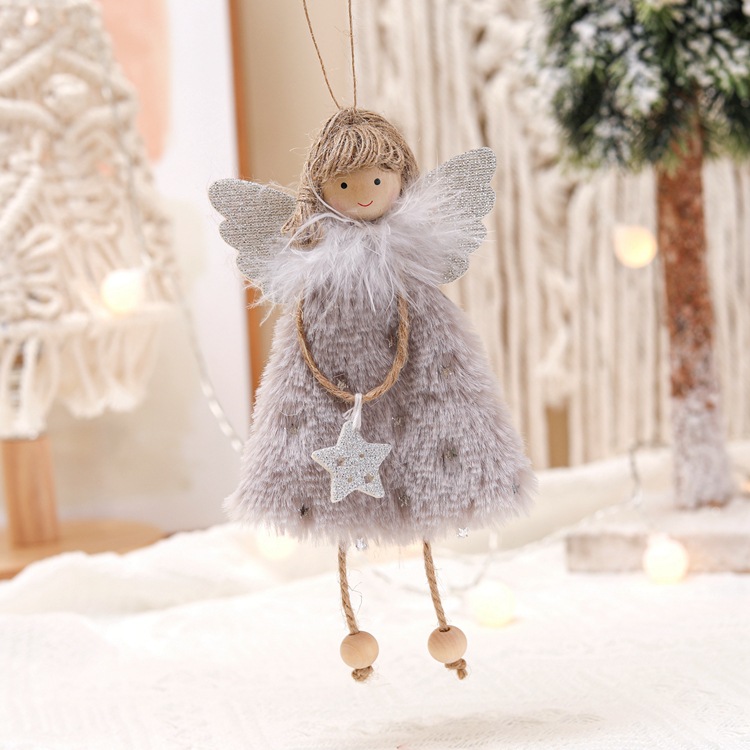 👼👼3 Whimsical Angel Girl Christmas Hanging Decoration Set