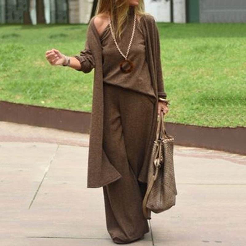 Fashionable Long Three-Piece Suit For All Seasons