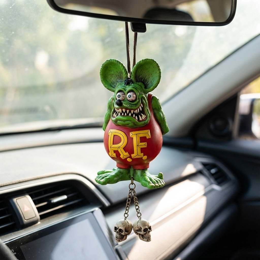 🚗🐭Rat Fink Rearview Mirror Hanger