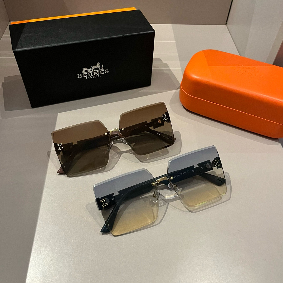 Hermes rimless sunglasses