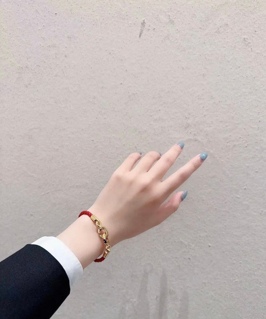 Dior CD braided leather bracelet