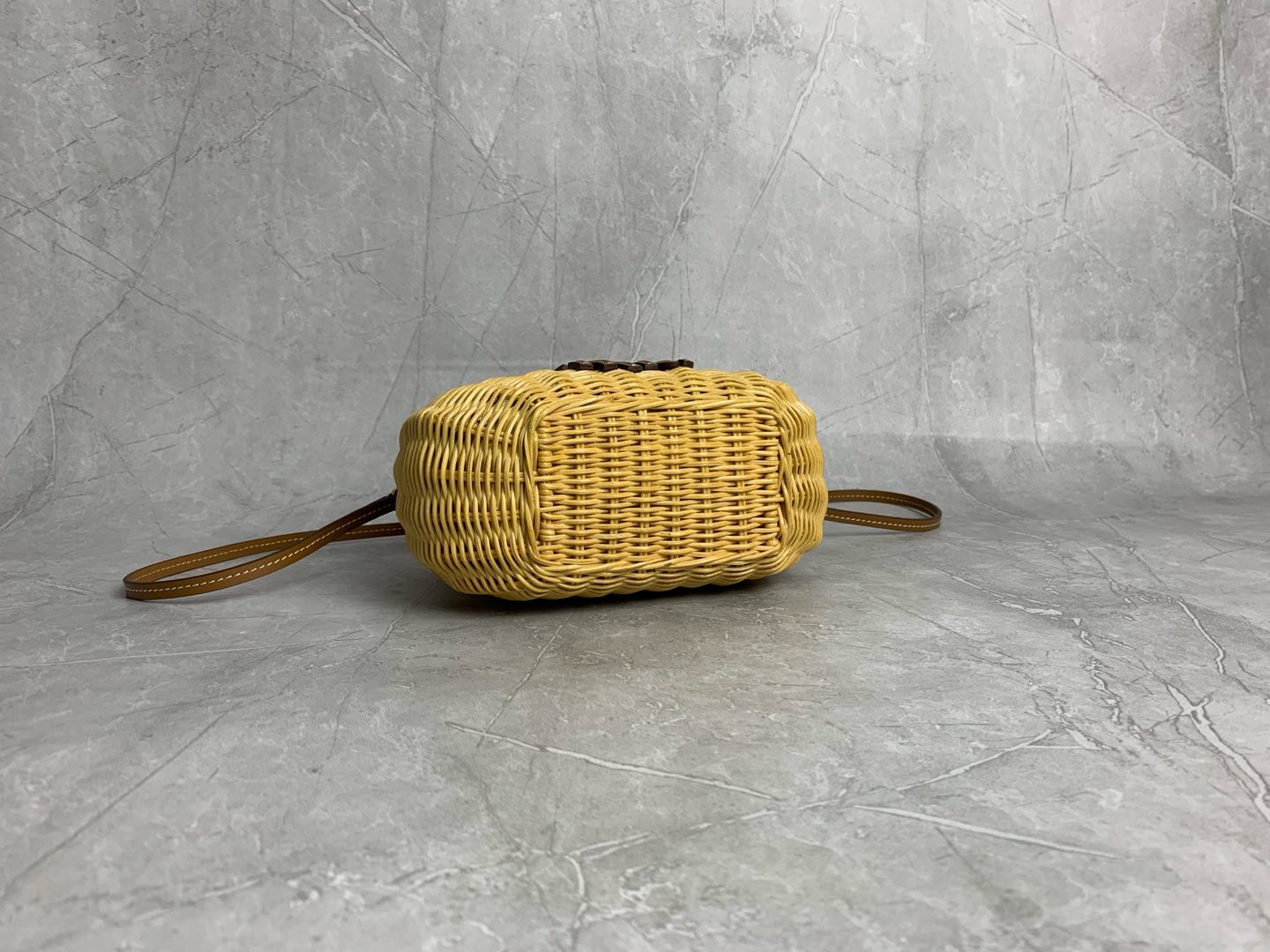 Miu Miu Summer Countryside Holiday Style Braided Basket Bag 5BC125