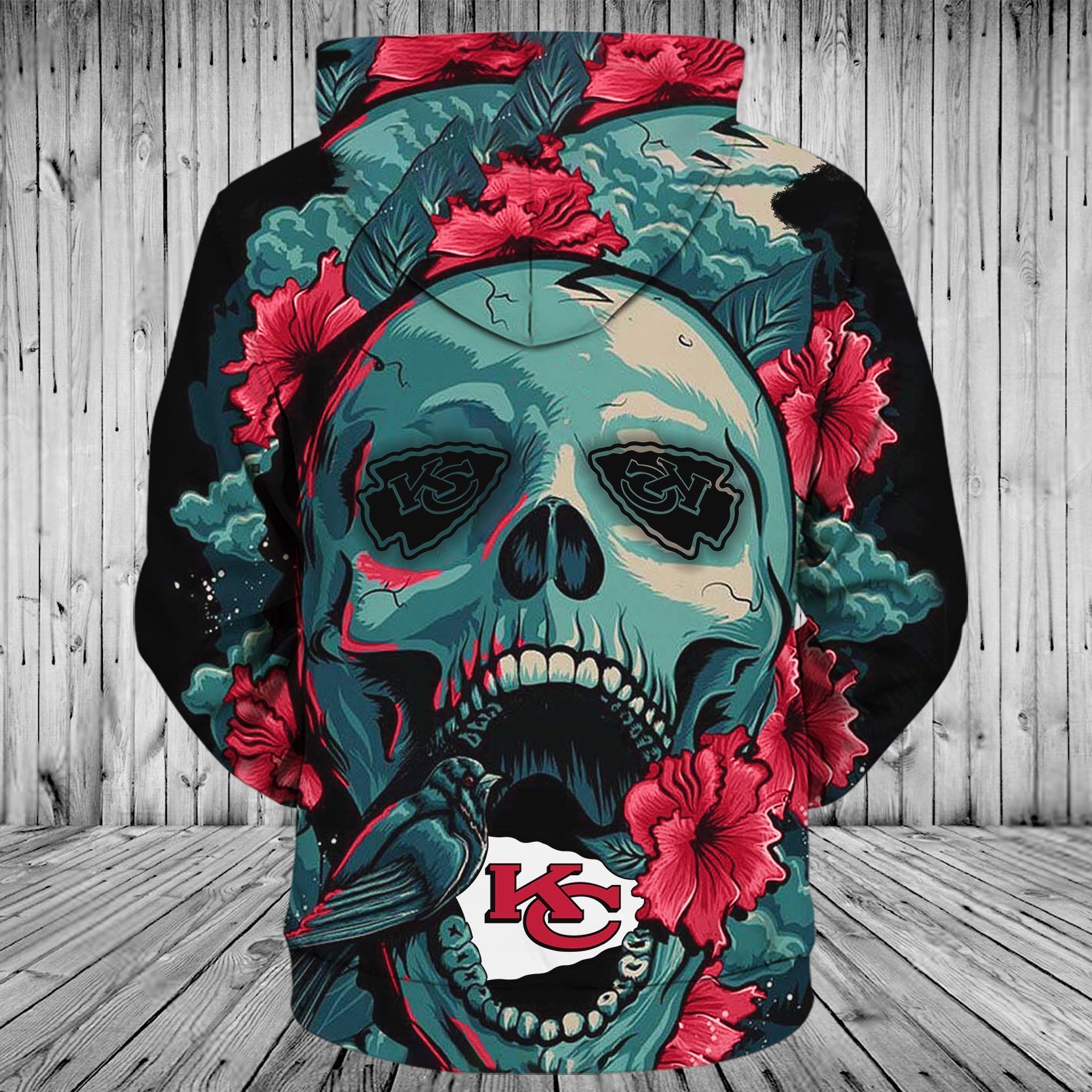 CHIEFS HOODIE 3D FLOWER 16