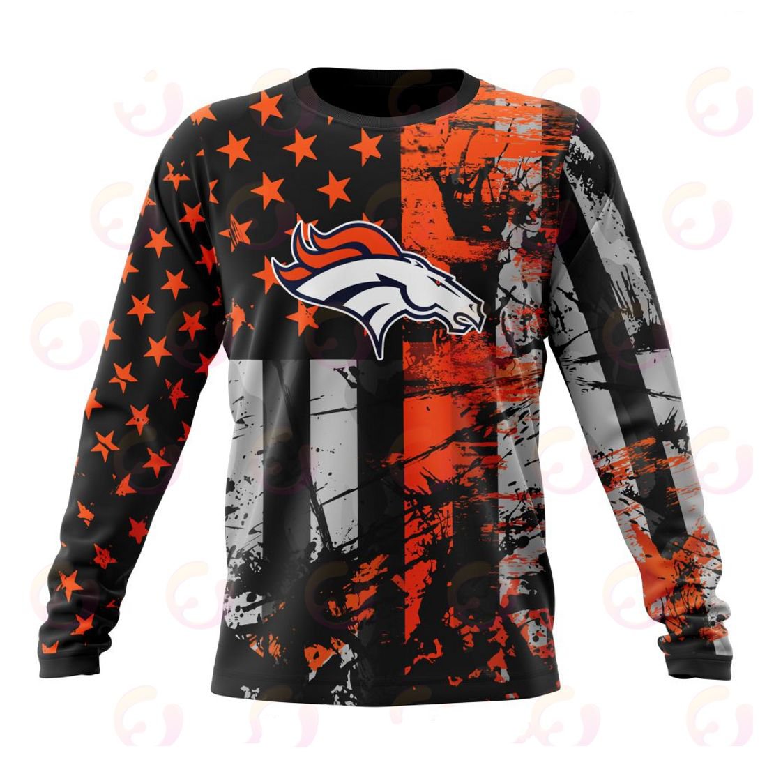 DENVER BRONCOS 3D HOODIE JERSEY FOR AMERICA