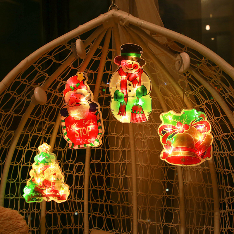 New painted suction cup led lights for Christmas