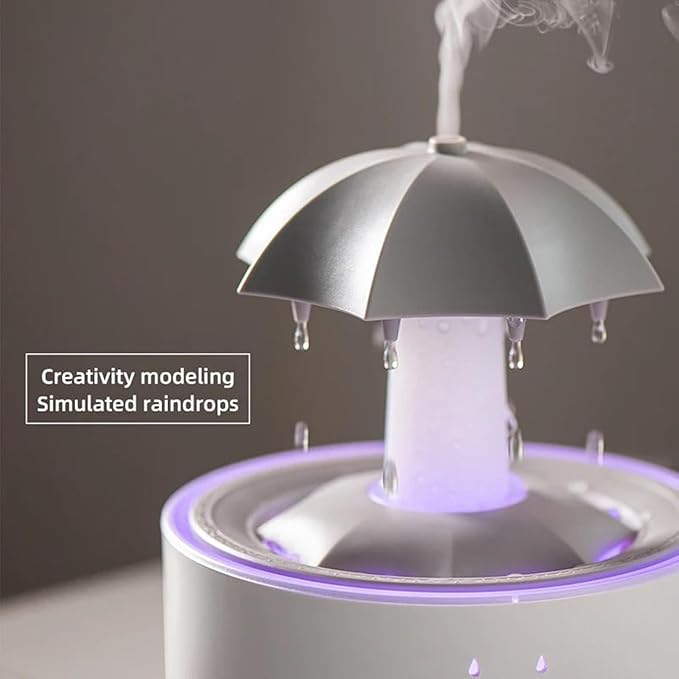 ☔☔Colorful Raindrop Rotating Aroma Diffuser and Humidifier (Raindrop Simulation)