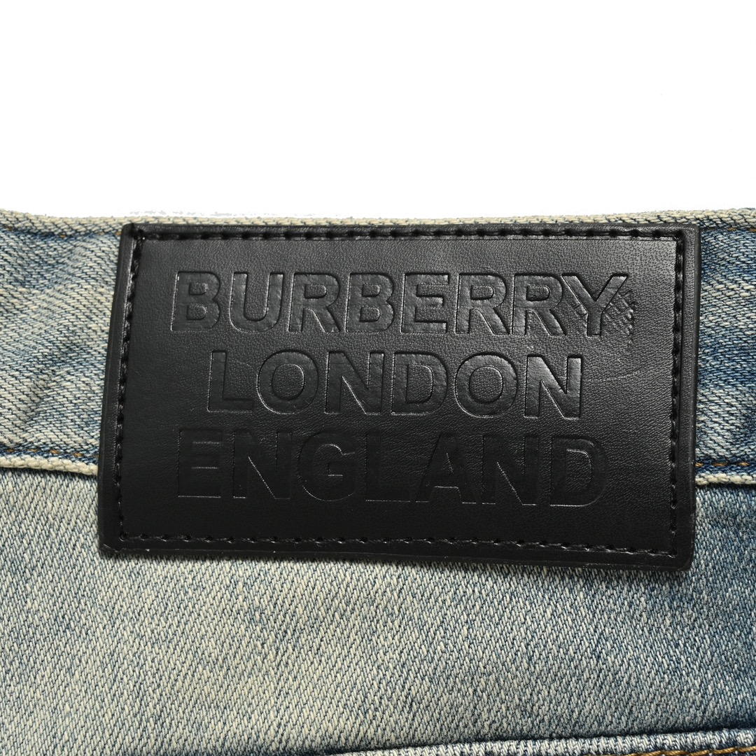 Burberry TB Warhorse Embroidered Jeans with Back Pockets