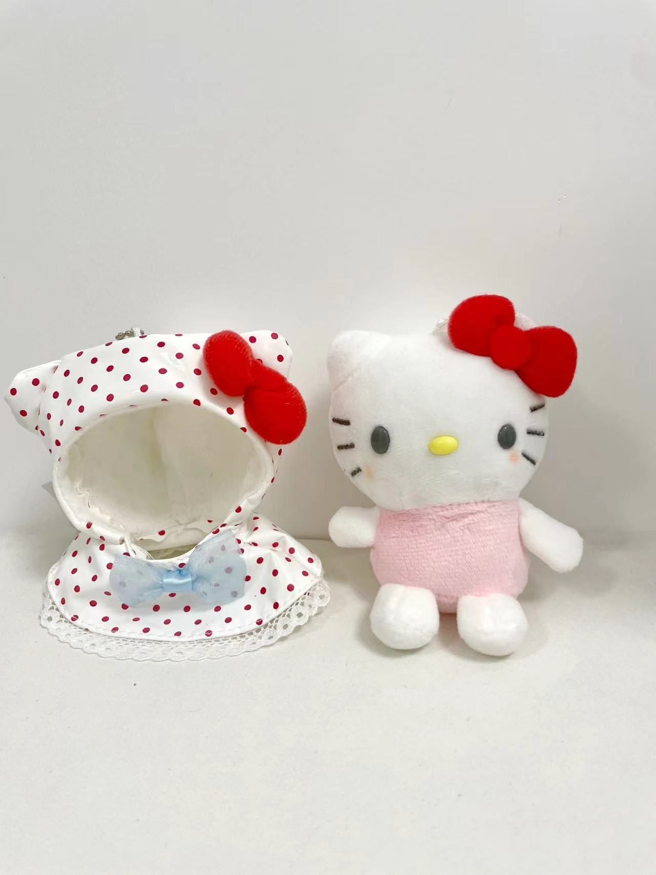 Hellokitty Rainwear Plush Keychain｜Cute Pendant Doll Keyring Accessories Pendant Toy Girls Gift