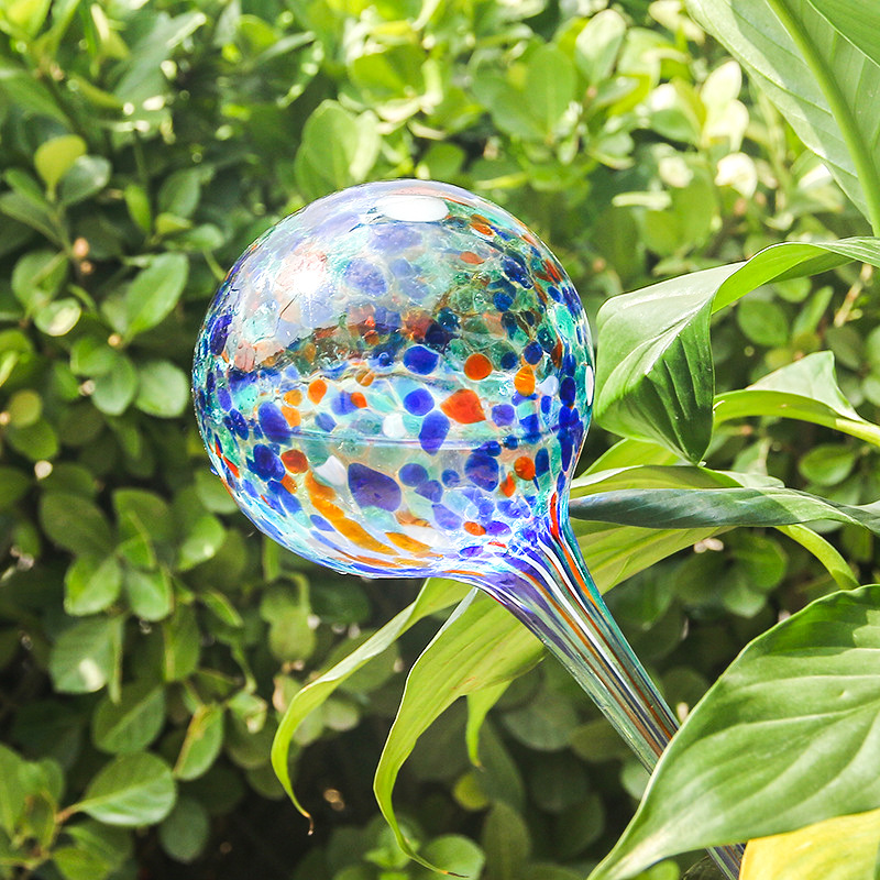 🌟🌟Handmade colored glass ball automatic watering device