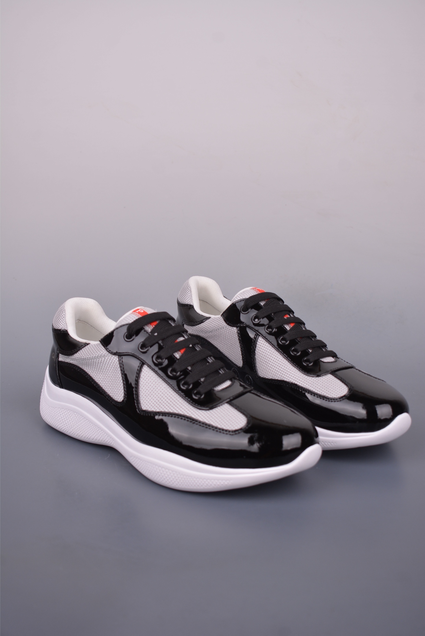 Prada America’s Cup Patent Leather Black and White 4E3400_ASZ_F0002_F_G000